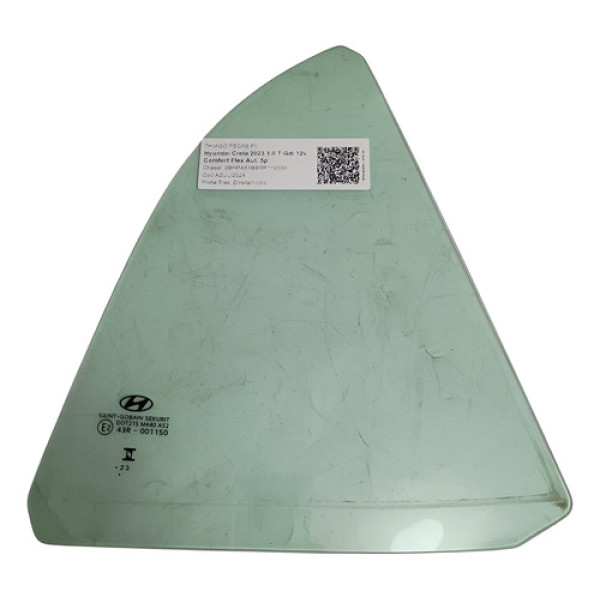 Vidro Porta Traseira Direita (fixo) New Creta 2022/