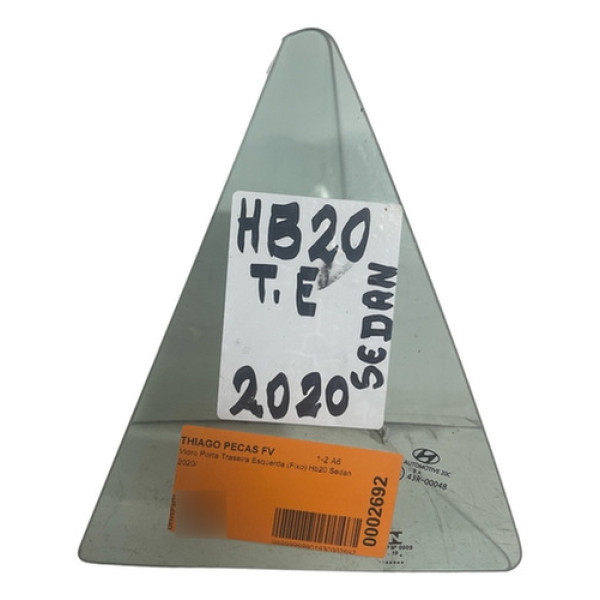 Vidro Porta Traseira Esquerda (fixo) Hb20 Sedan 2020/