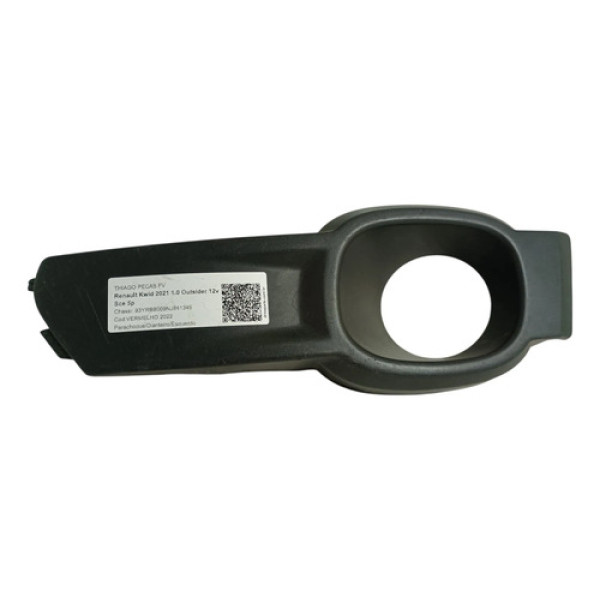 Grade Moldura Milha Esquerdo Kwid 2018 2019 A 2022 Outsider  Preto Esquerdo