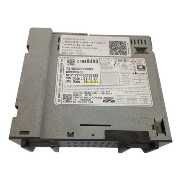 Modulo Multimidia Onix Tracker 2020 2021/.. 84948490 
