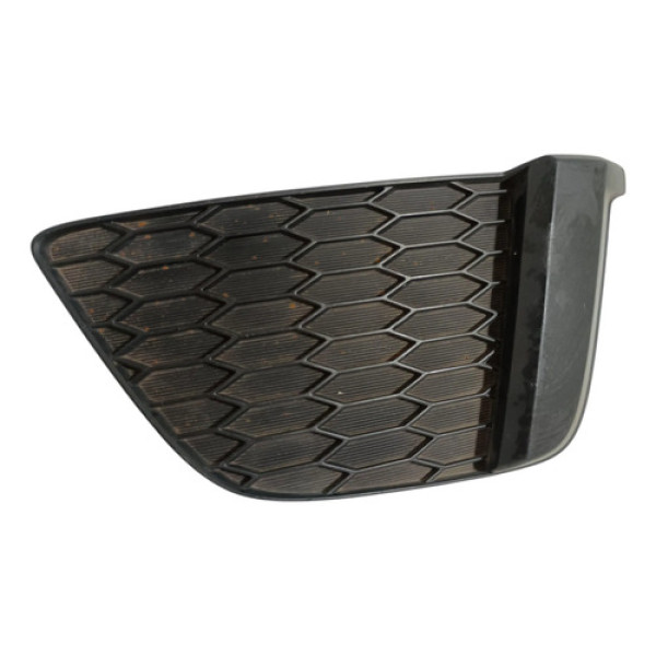 Grade Moldura Parachoque Esquerda S/ Milha Fit 2015 A 2017 Preto Esquerdo