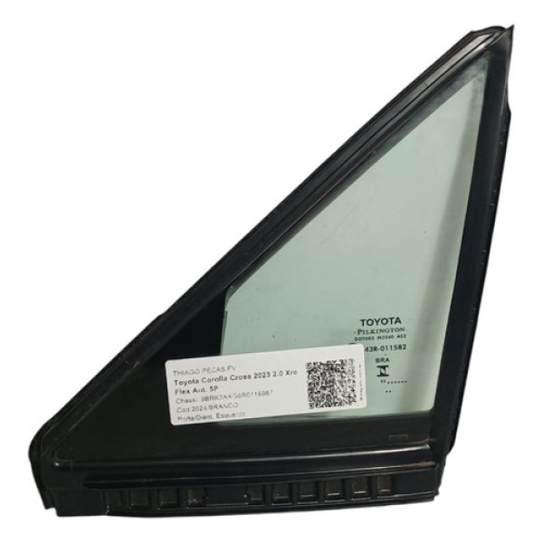 Vidro Porta Dianteira Esquerda (fixo) Corolla Cross 2022/..