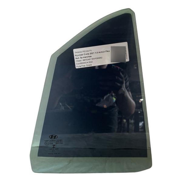 Vidro Porta Traseira Direita (fixo) Creta 2017/