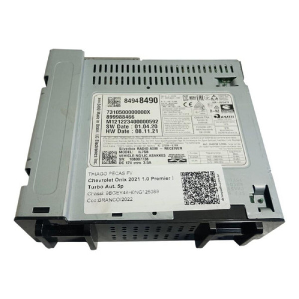 Modulo Multimidia Mylink Onix Plus 2021/  84948490