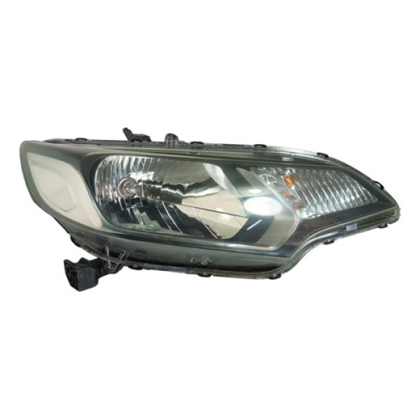 Farol Direito Honda Fit 2015 A 2021 Masc Negra S/ Led