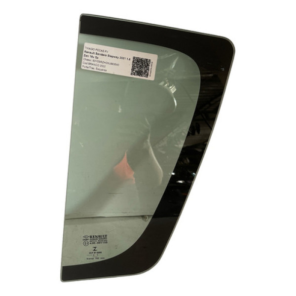 Vidro Porta Traseira Esquerda (fixo) Sandero 2015/